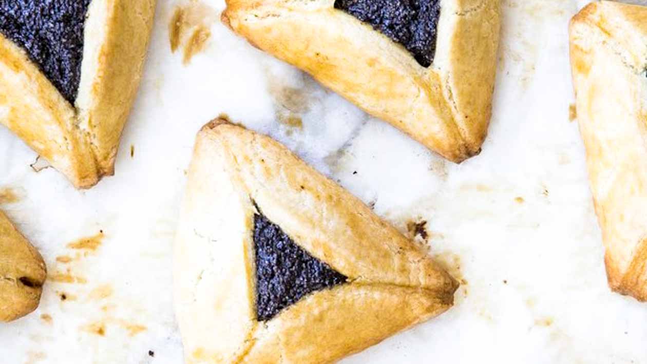 Hamentashen cookies for Purim celebration