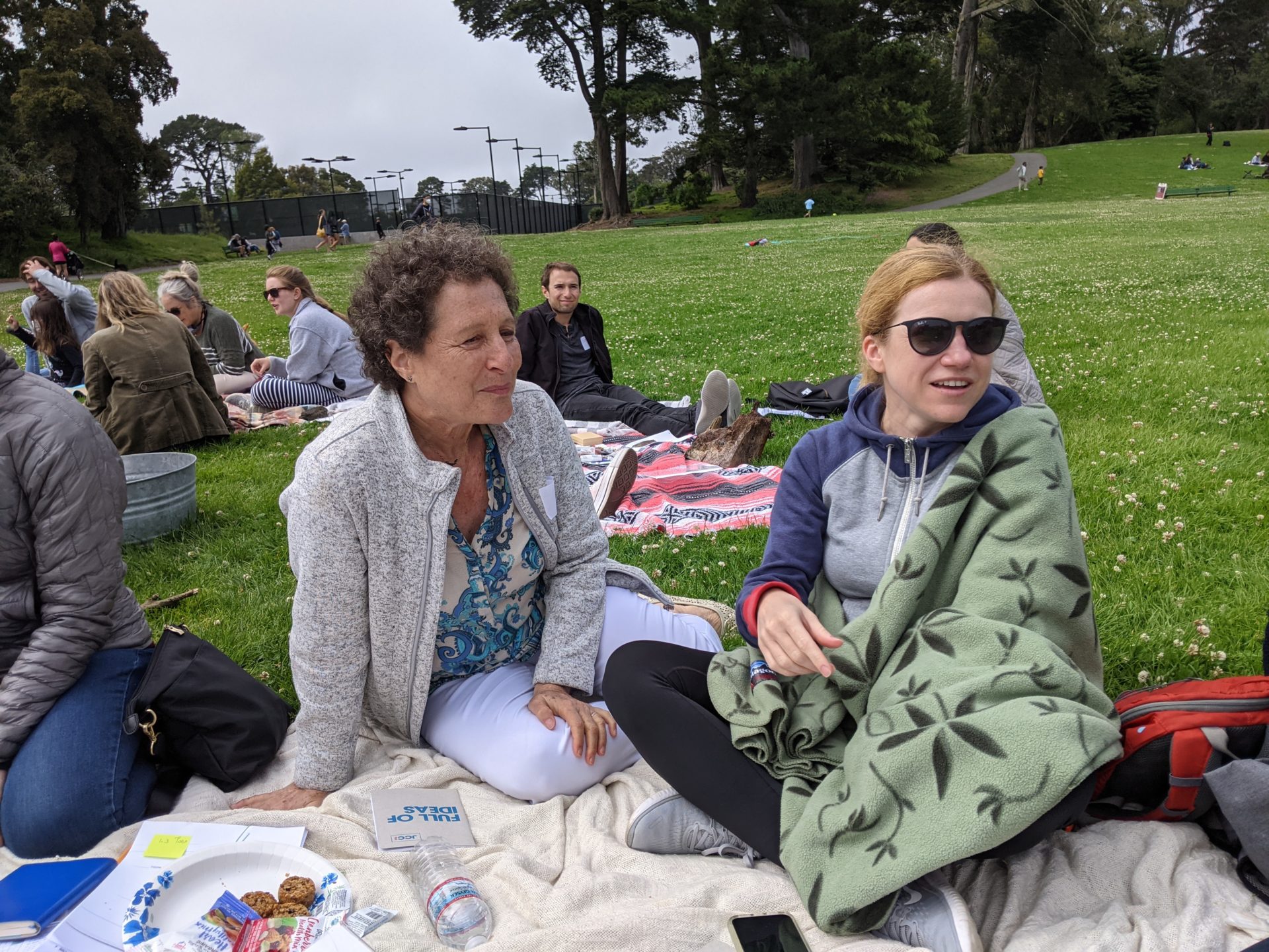 Hebrew students in the park