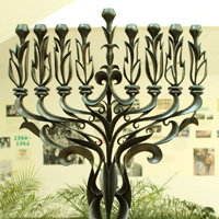 Kafri Menorah art piece