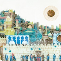 JERUSALEM, HOLY CITY II art piece by Amram Ebgi