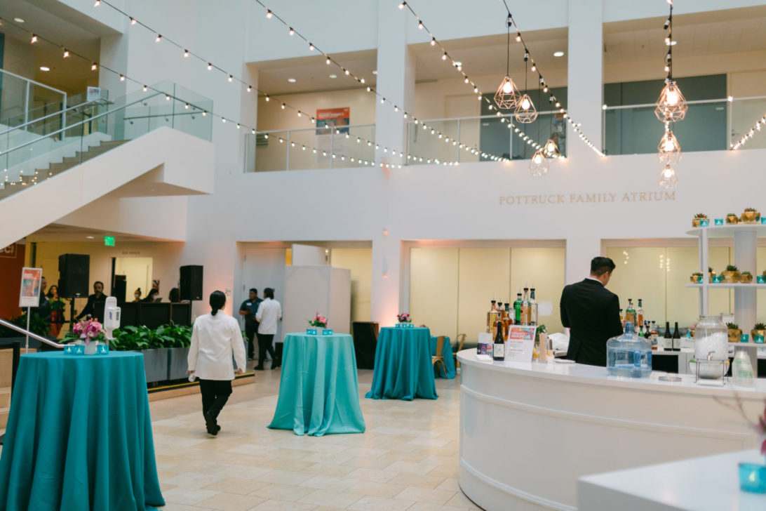 reception atrium with stairs