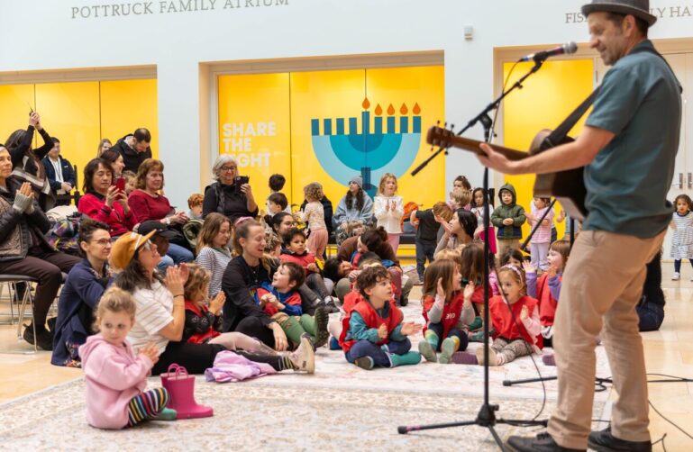 Hanukkah candle lighting
